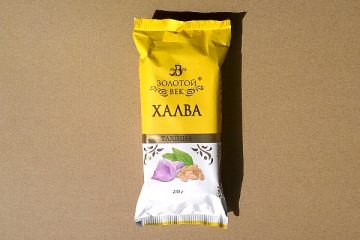Packaging of Tahinna halva by Zolotoi Vek
