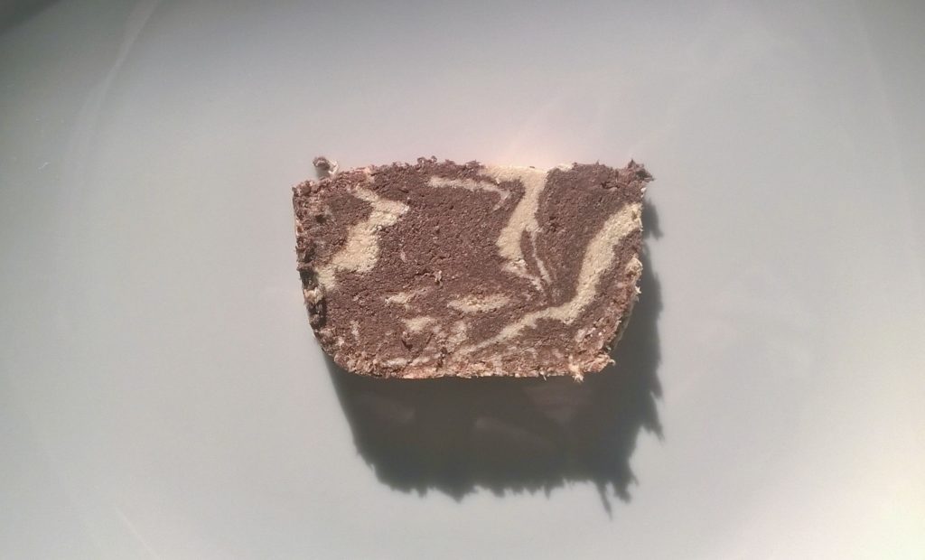 Slice of Elomas Halvas with Cocoa