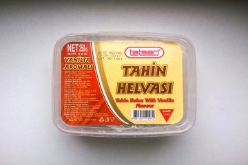 Packaging of Tahin halva with vanilla flavour by Tatsan