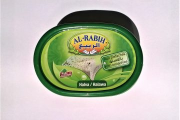 Packaging of Al-Rabih halva with pistachios